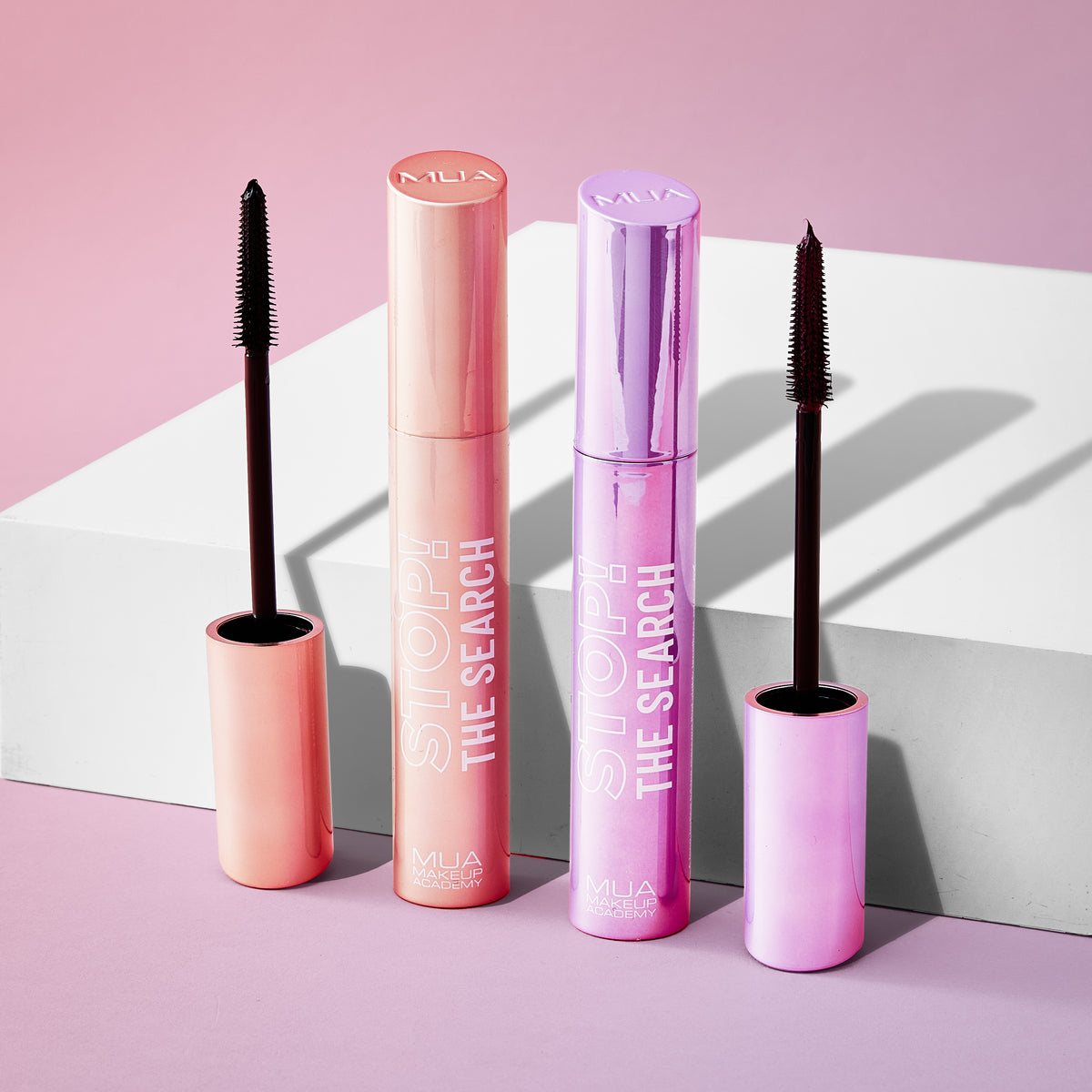 a group of mascaras next to each other