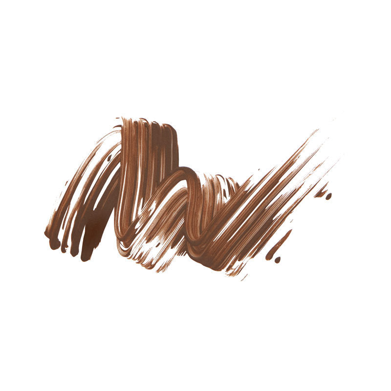 a brown paint smear on a white background