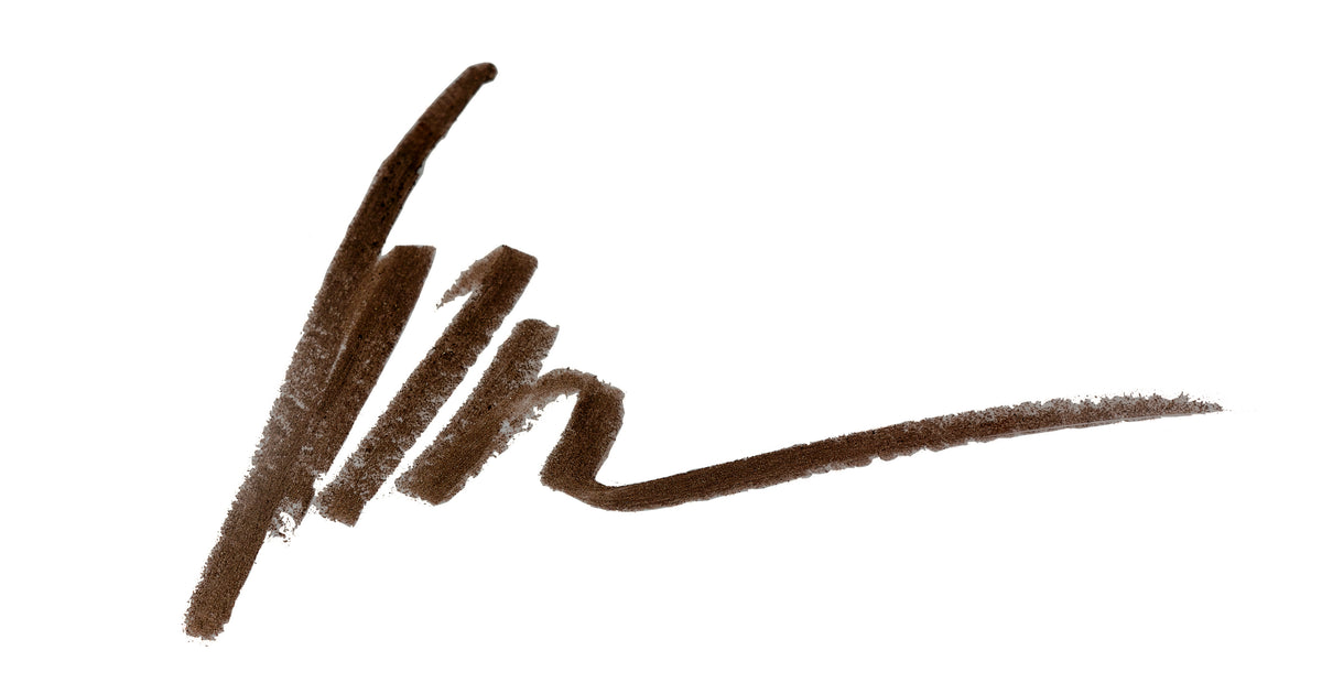a brown line drawn on a white background