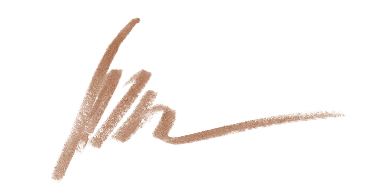 a line of brown liquid