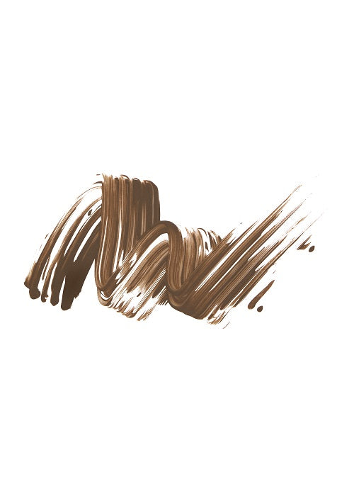 a brown paint smear on a white background