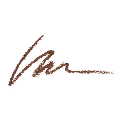 a brown pencil scribble on a white background
