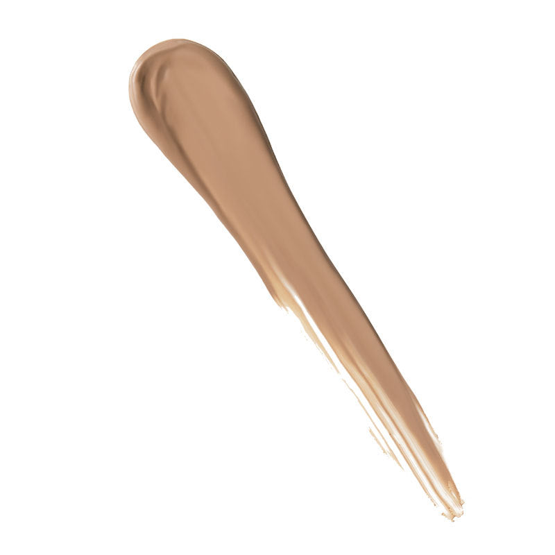 a liquid foundation smudge on a white background