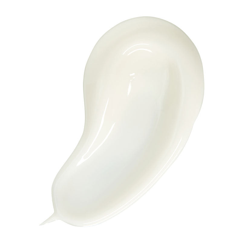 a white smear of cream